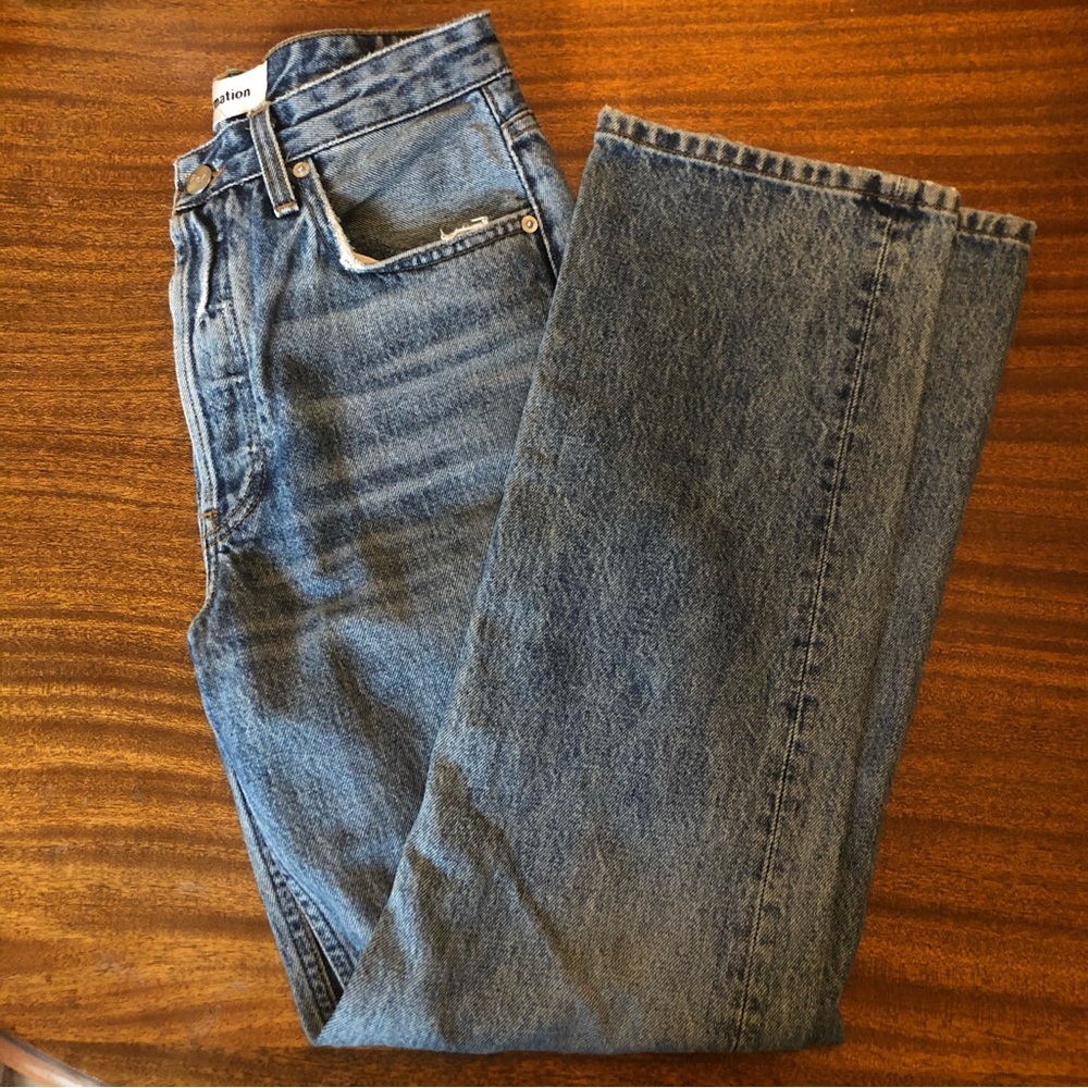 Reformation straight leg jeans size 27